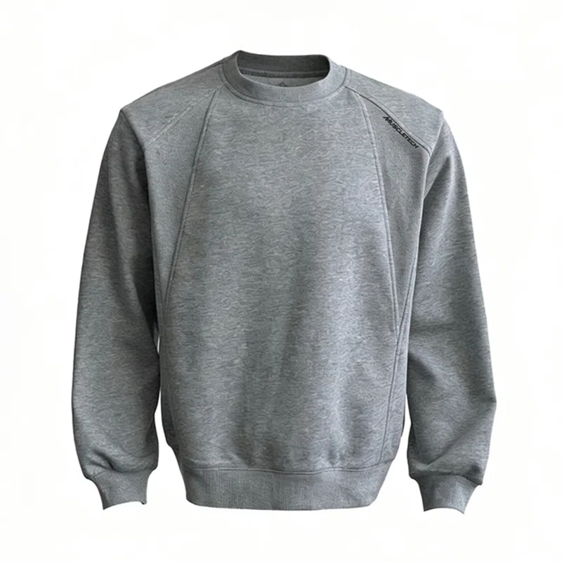 Детский свитшот с круглым вырезом, на флисе, размер плюс, Sweatshirts Unisex, MUSCLETECH