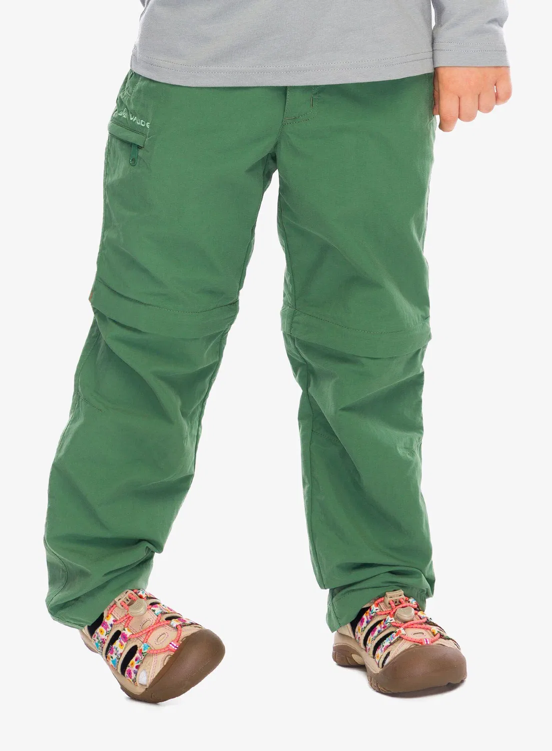 Детские брюки с защитой от комаров Kids Detective ZO Pants Vaude, Grun — фото 3