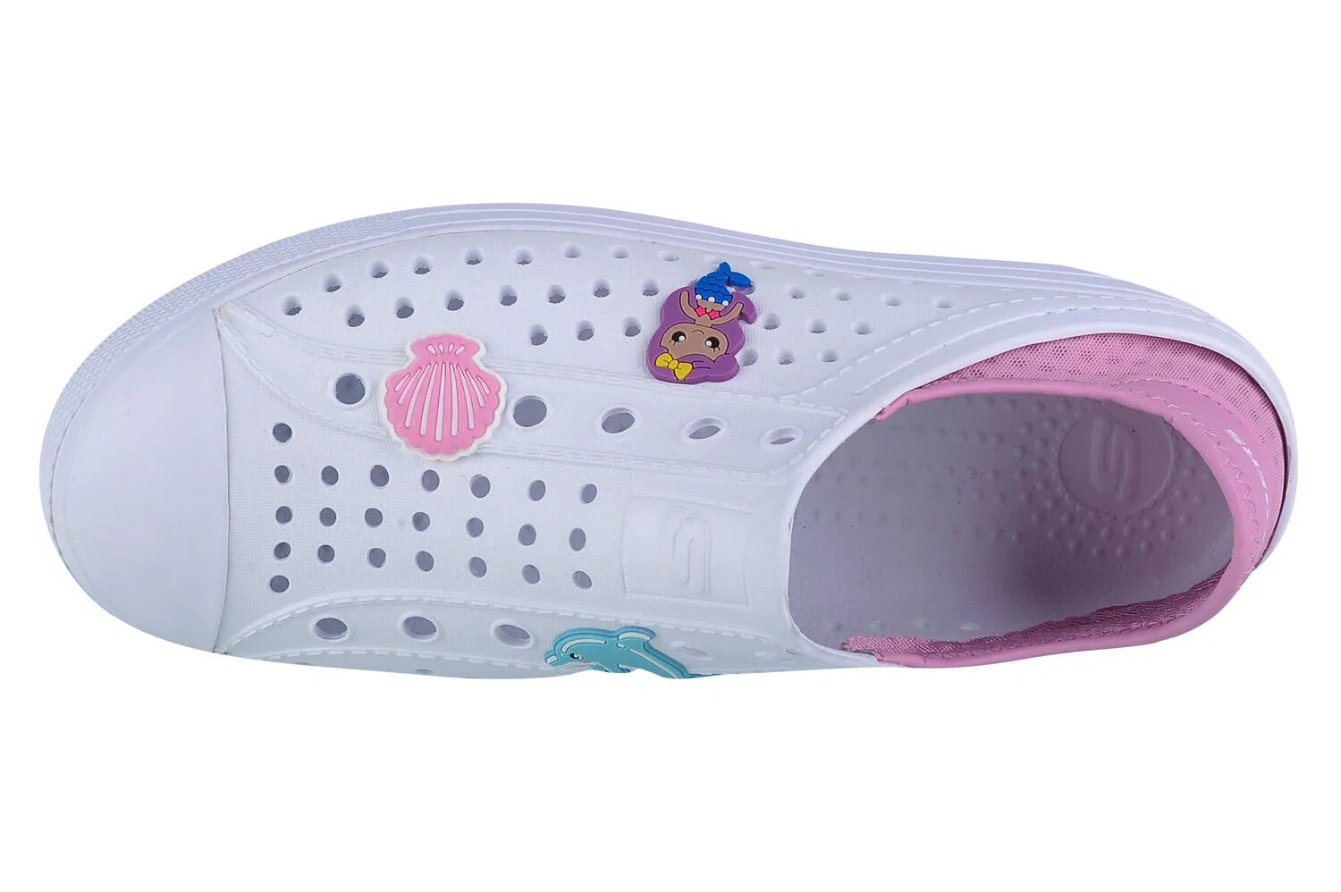 Детские кроссовки для девочек Skechers Guzman Steps, Weiss — фото 3