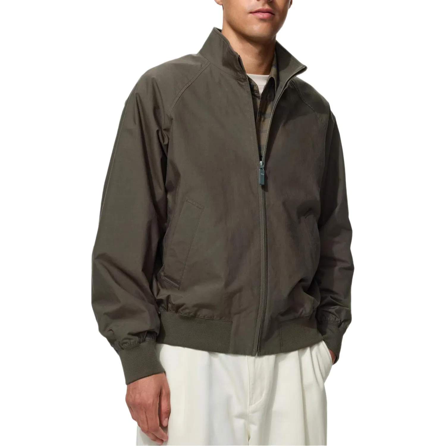 Женская куртка с воротником-стойкой Dark Brown UNIQLO
