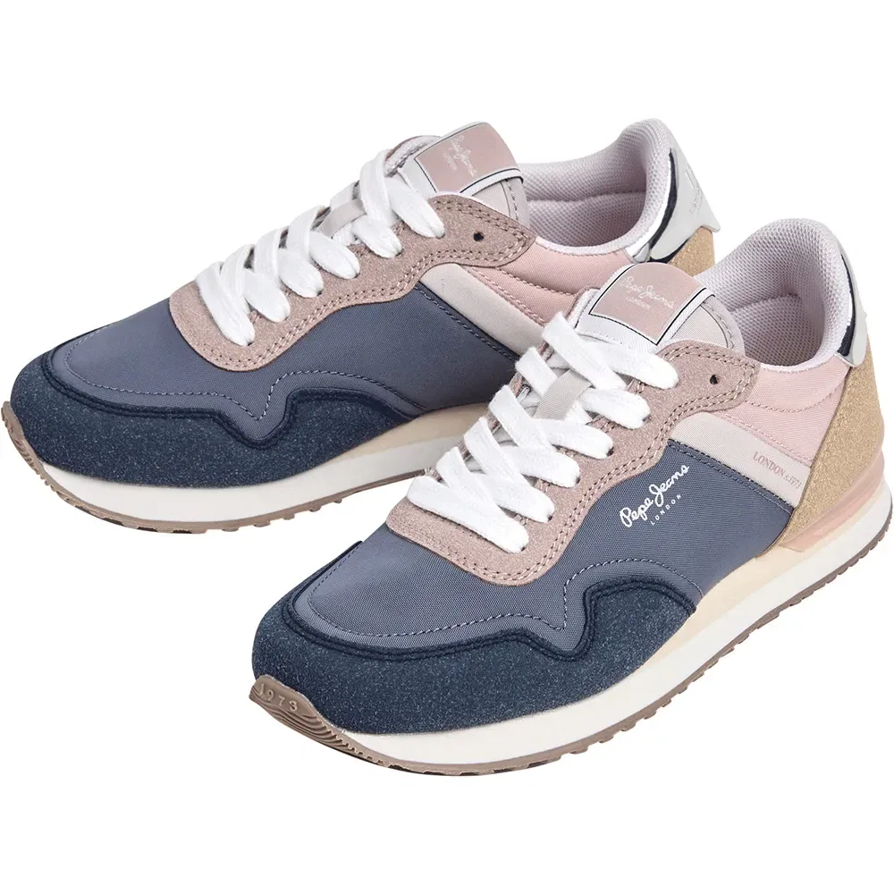 Детские кроссовки для девочек с принтом Hailon Basic Pepe jeans, Blue — фото 3