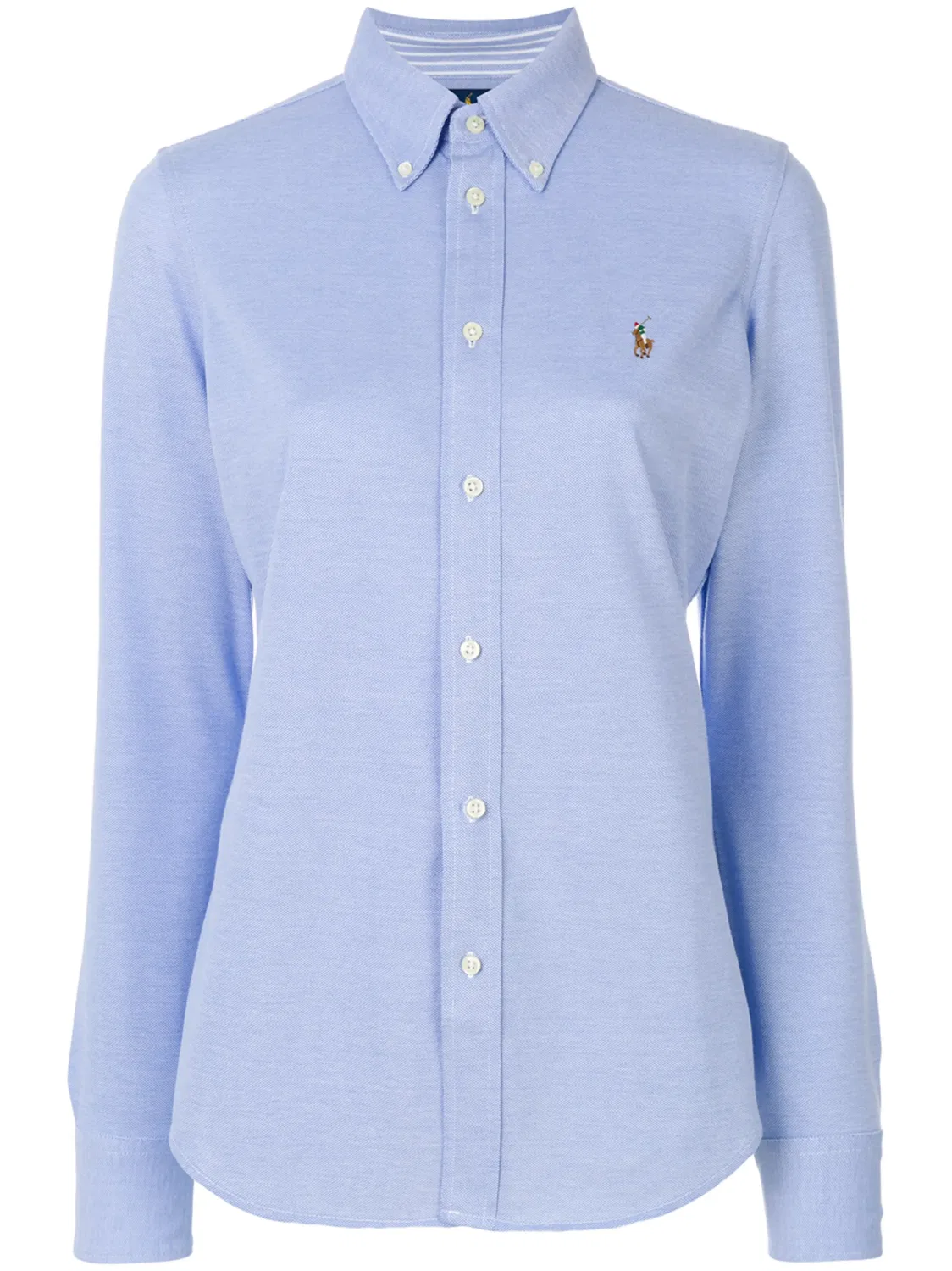 Слимовая оксфордская рубашка Polo Ralph Lauren, синий