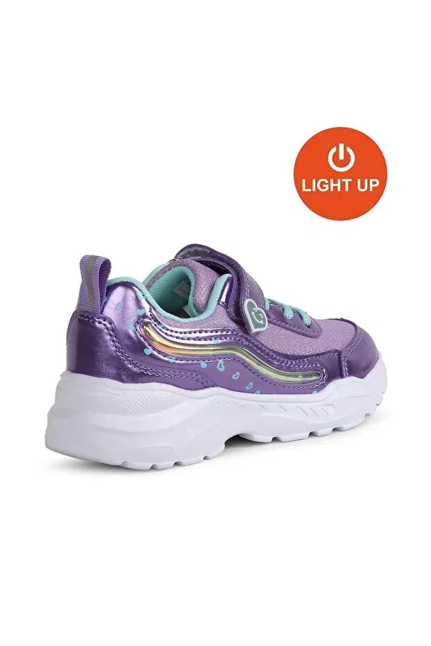 Детские туфли для девочек со светодиодами Buckhead, Lilac — фото 3