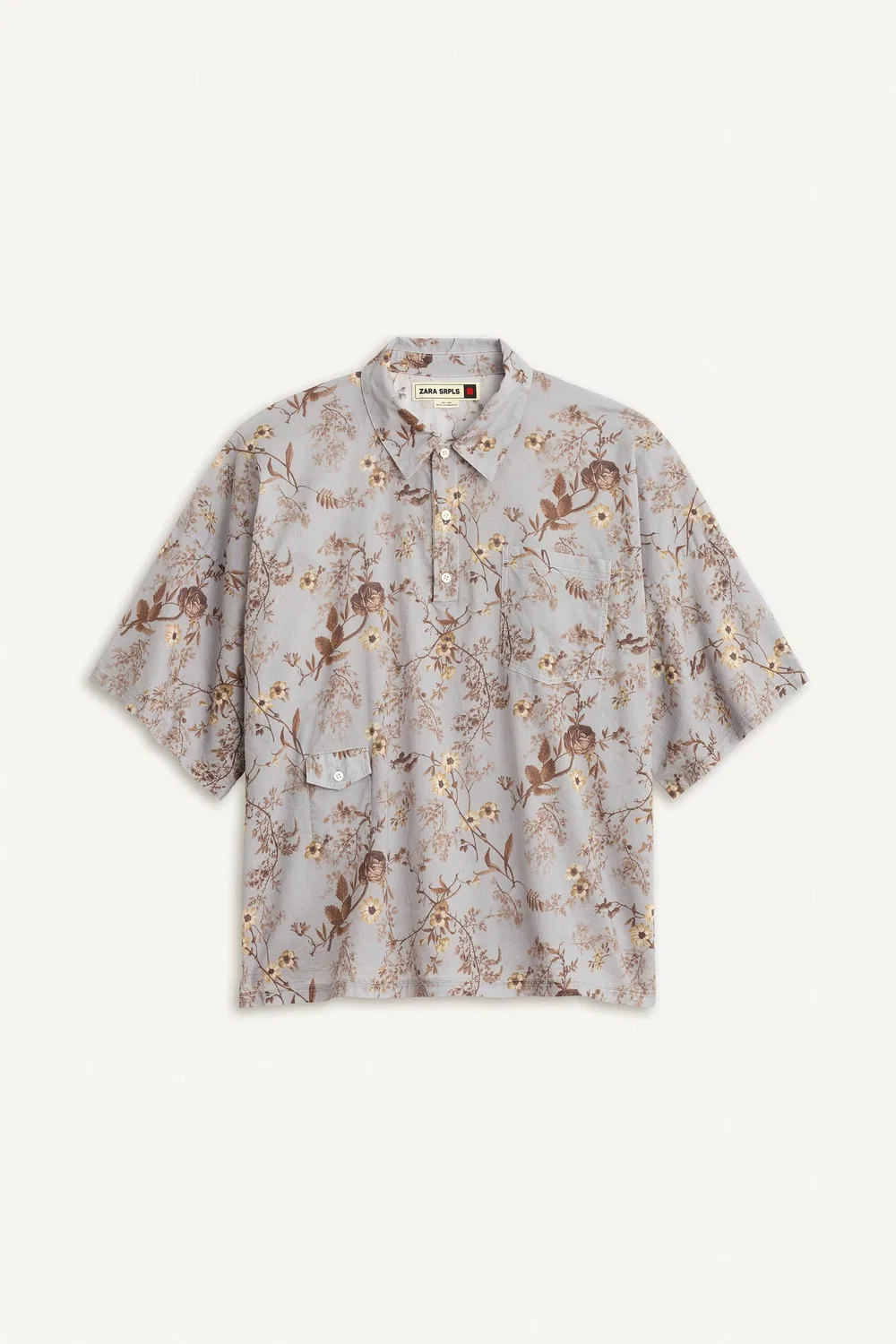 Рубашка CTTN FLWR ZARA, Printed — фото 4