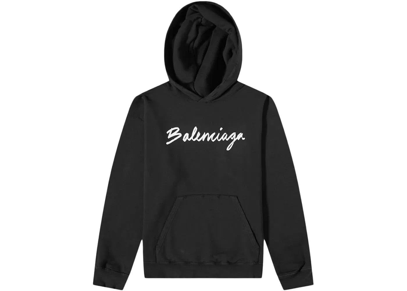 Мужской худи оверсайз с принтом Balenciaga, Black/White
