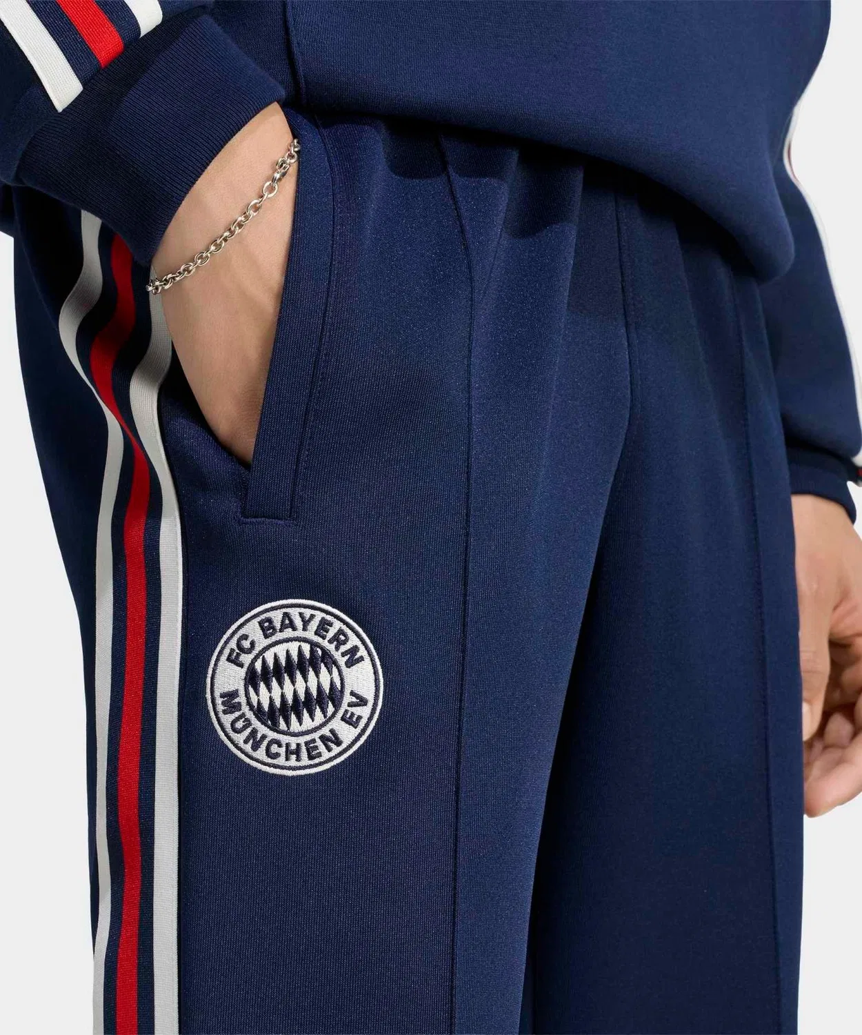 Мужские спортивные штаны с принтом FC Bayern Munich OG Track Pants Adidas, Blue — фото 3