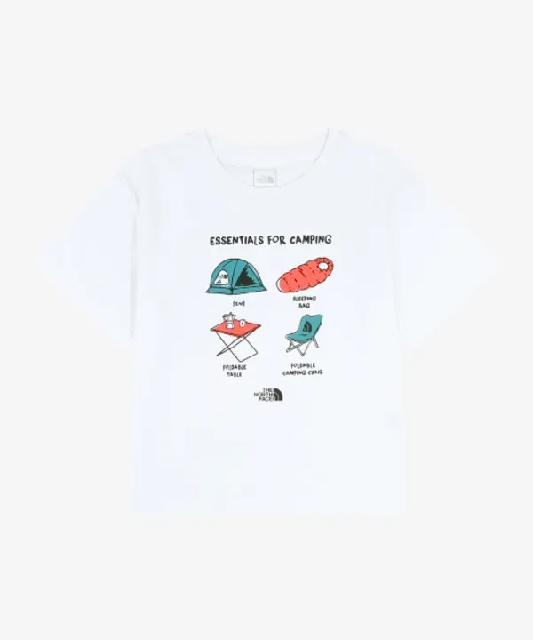 Футболка с коротким рукавом CampHolic, The North Face Kids, белый