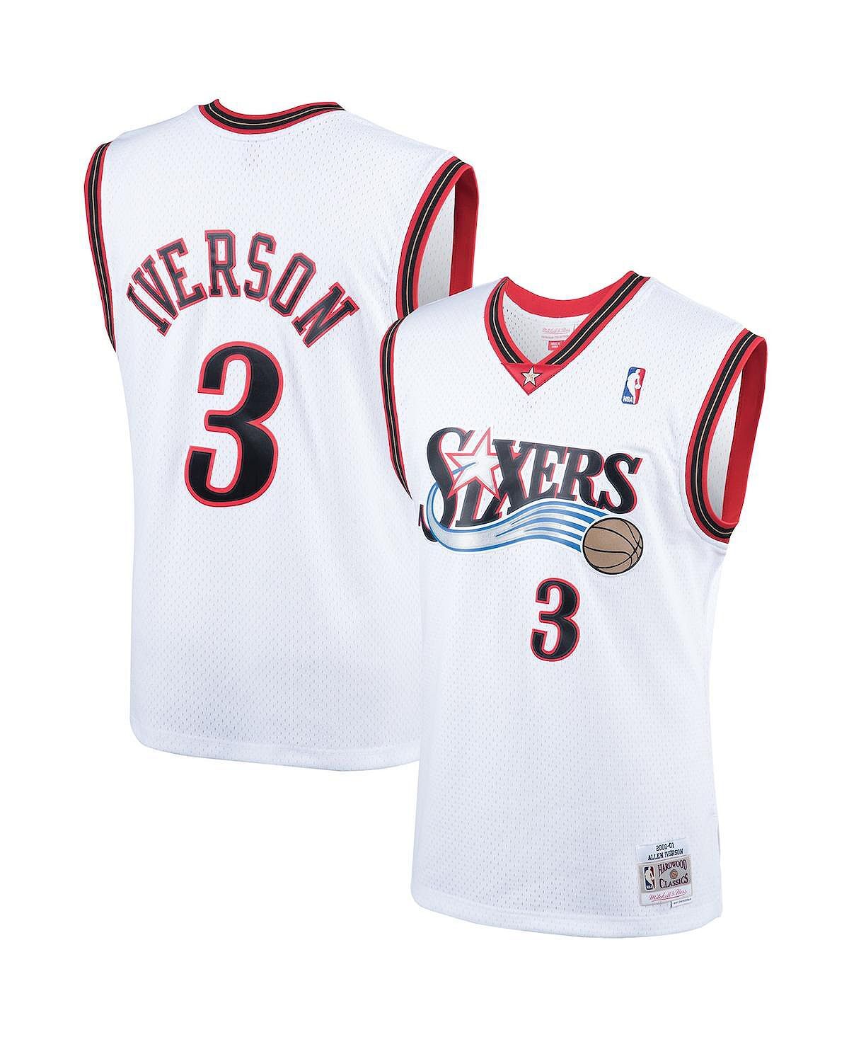 

Мужская джерси allen iverson white philadelphia 76ers 2000 hardwood classics swingman player Mitchell & Ness, белый, Серый, Мужская джерси allen iverson white philadelphia 76ers 2000 hardwood classics swingman player Mitchell & Ness, белый