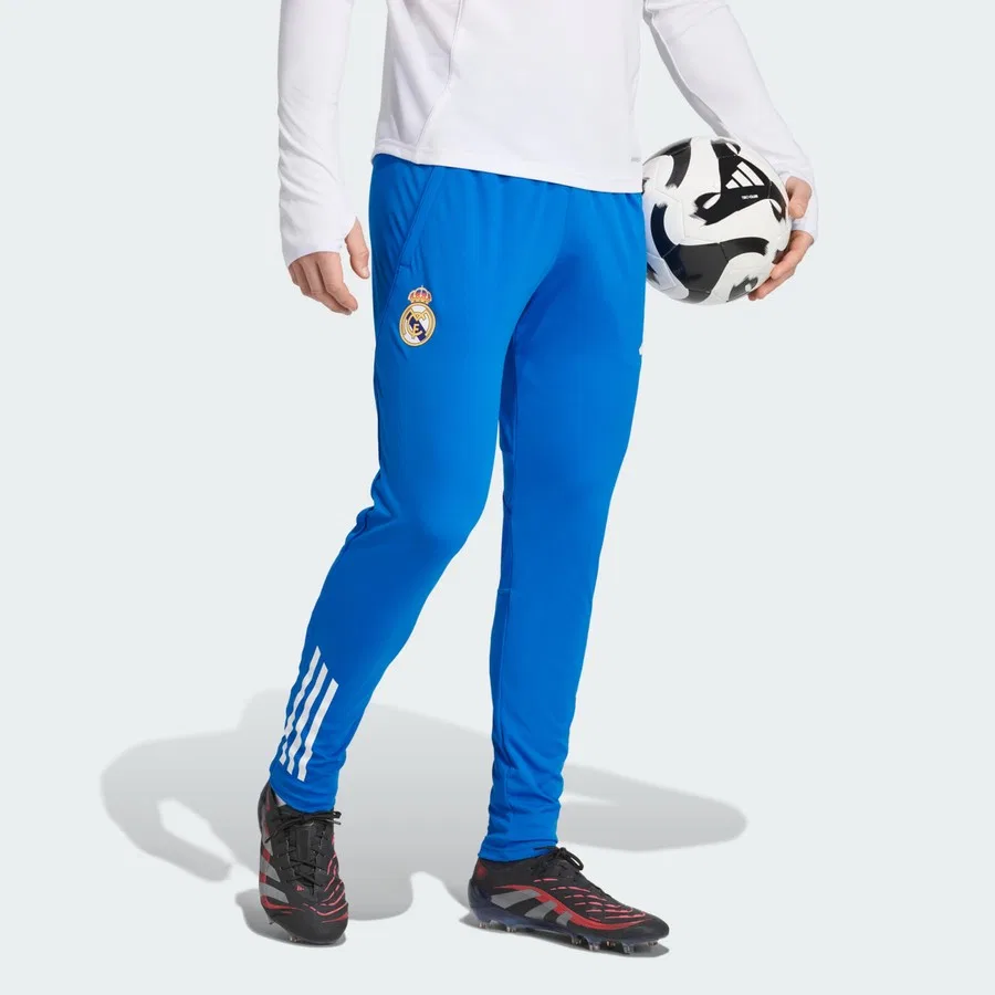 Тренировочные штаны с длинным рукавом Real Madrid Tiro 25 Competition adidas, Светло-синий