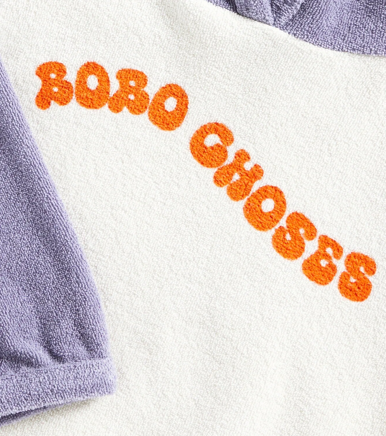 Толстовка из хлопковой махры с логотипом Bobo Choses, белый — фото 3