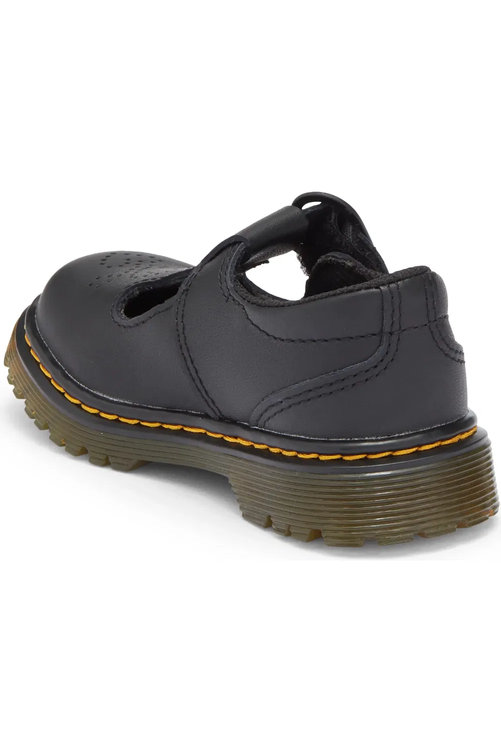 Детские туфли Dr. Martens Polley II Мэри Джейн на пряжке, черный — фото 2