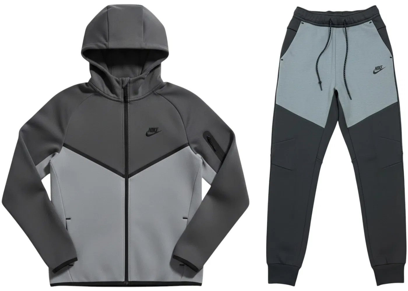 Мужской комплект из худи и джоггеров Nike Tech Fleece Windrunner Set, Anthracite Cool Grey Black