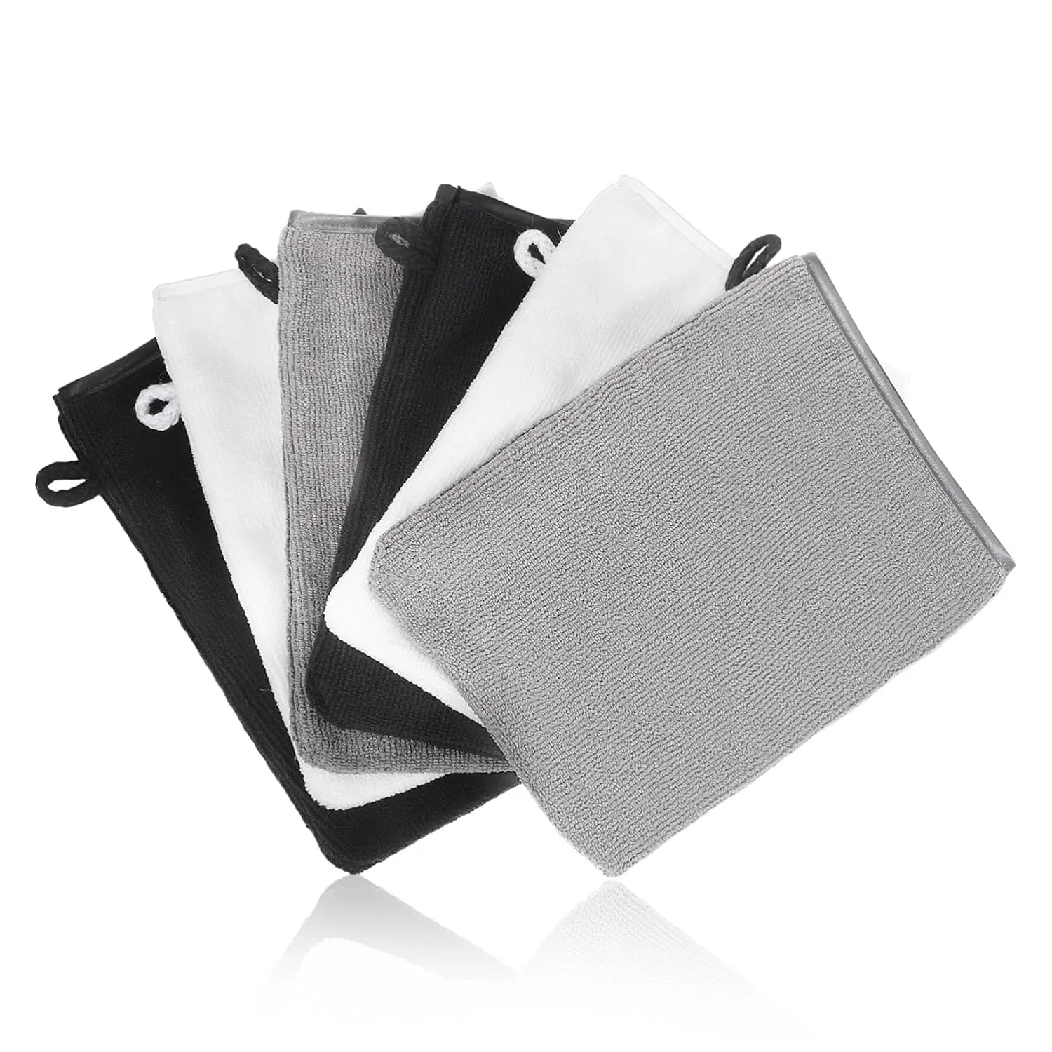 6-Piece Exfoliating Gloves LIFKOME, 21x15x0.5 см, Black, White, Grey