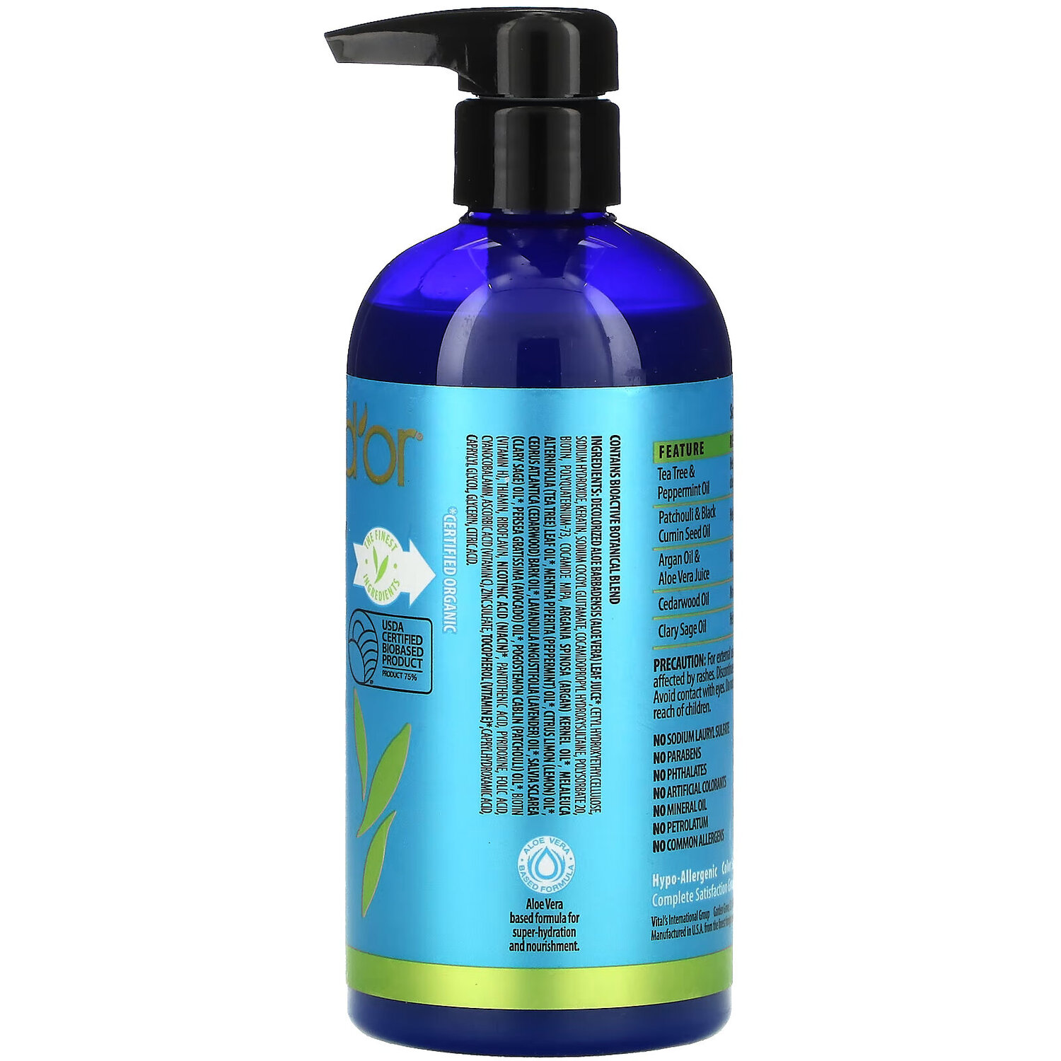Pura D'or, Scalp Therapy Shampoo, шампунь для ухода за кожей головы, 473 мл (16 жидк. унций) — фото 3