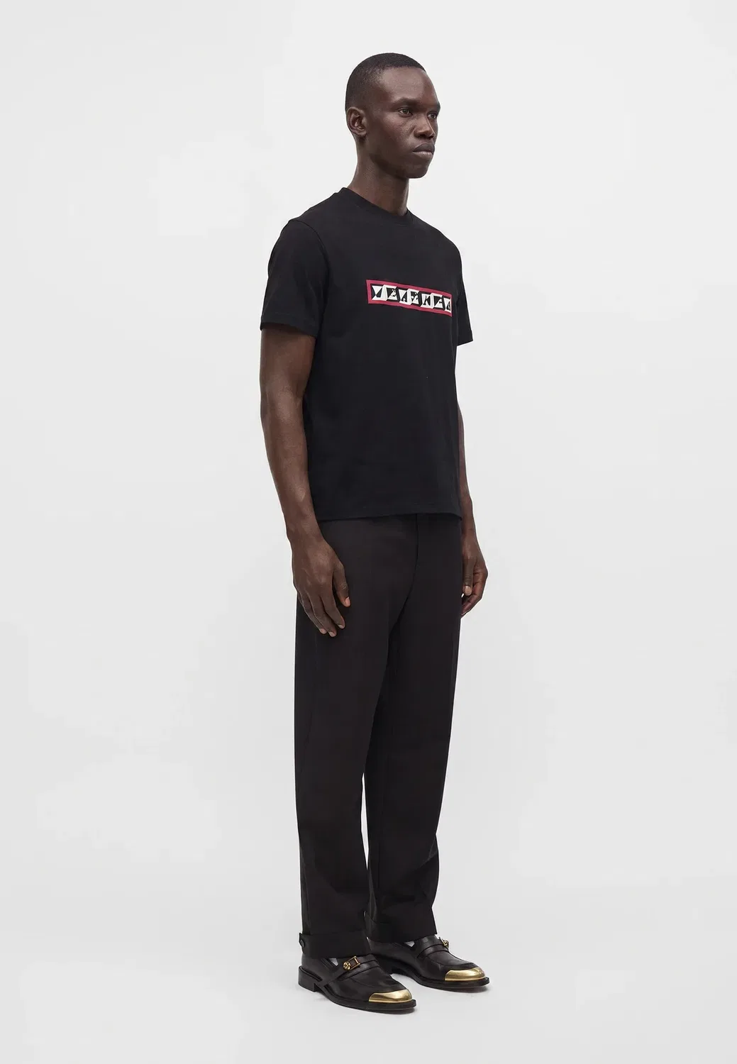 Depero - футболка с принтом Versace, Black — фото 4