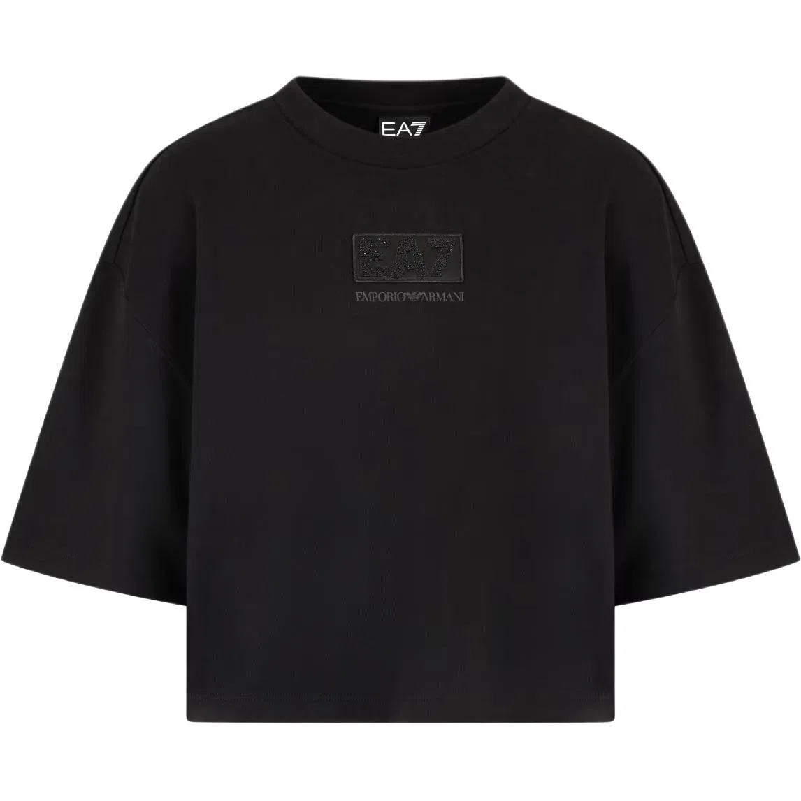 Женская футболка Relaxed Fit EMPORIO ARMANI, Черный