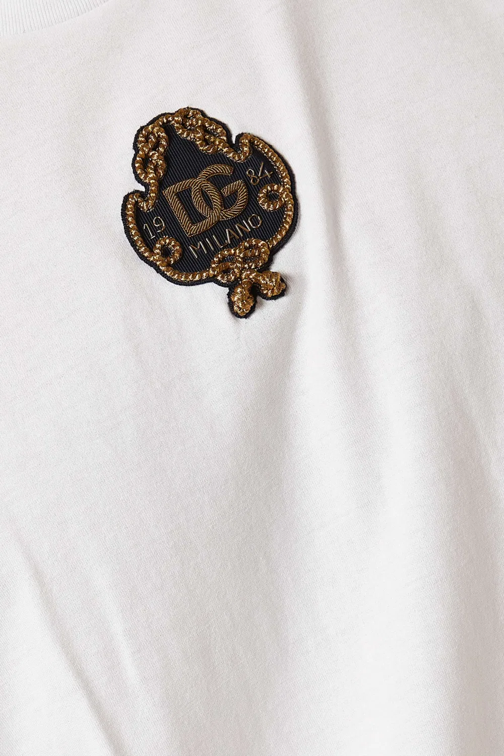 Футболка с коротким рукавом с патчем-логотипом Dolce & Gabbana — фото 4
