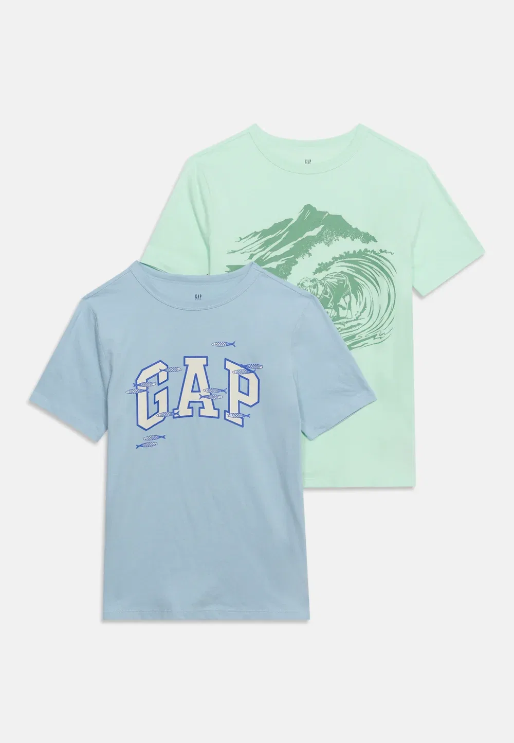 Набор из двух футболок с графическим принтом Gap, Blue — фото 3