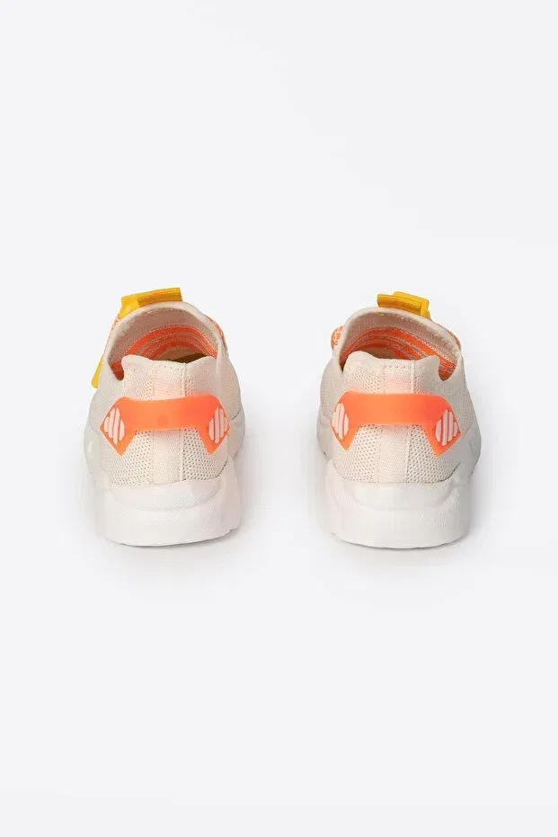 Детские кроссовки для девочек текстильные Unisex Kids Sneakers Letoon, Beige — фото 3