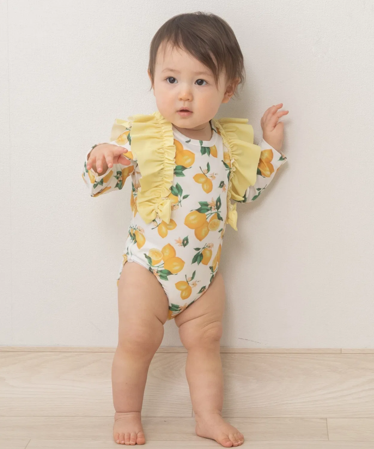 Детский боди-комбинезон с воротником-рюшем и лимонным принтом, sophitica Lemon Toys"R"Us/Babies"R"Us, Желтый — фото 2