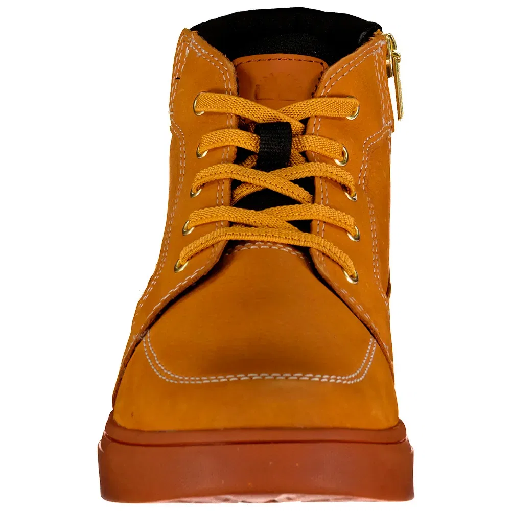 Детские кроссовки для девочек с боковой молнией Lisbon Street Mid Lace Up With Zip Timberland, Brown — фото 2