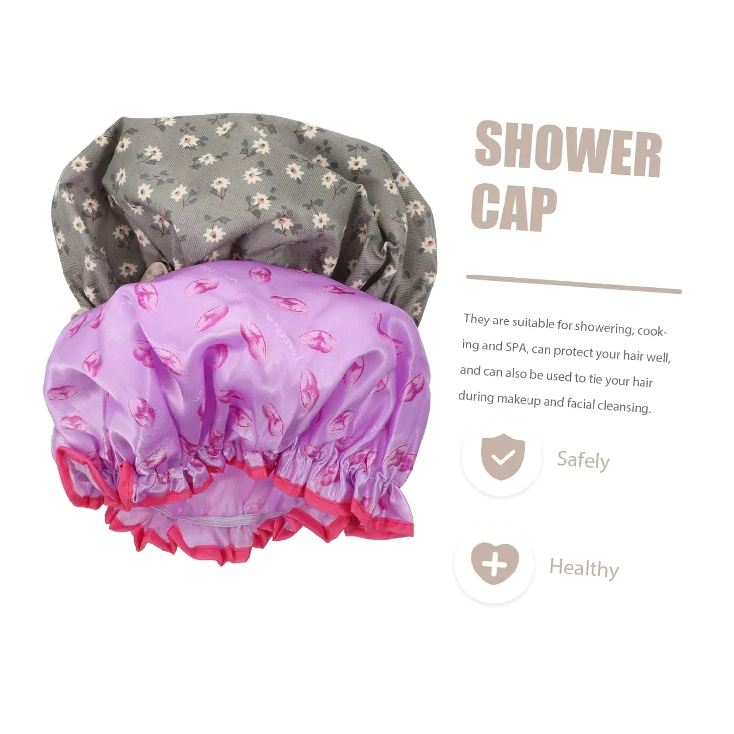 Набор шапочек для душа, 8 шт, minkissy, ассорти — фото 2