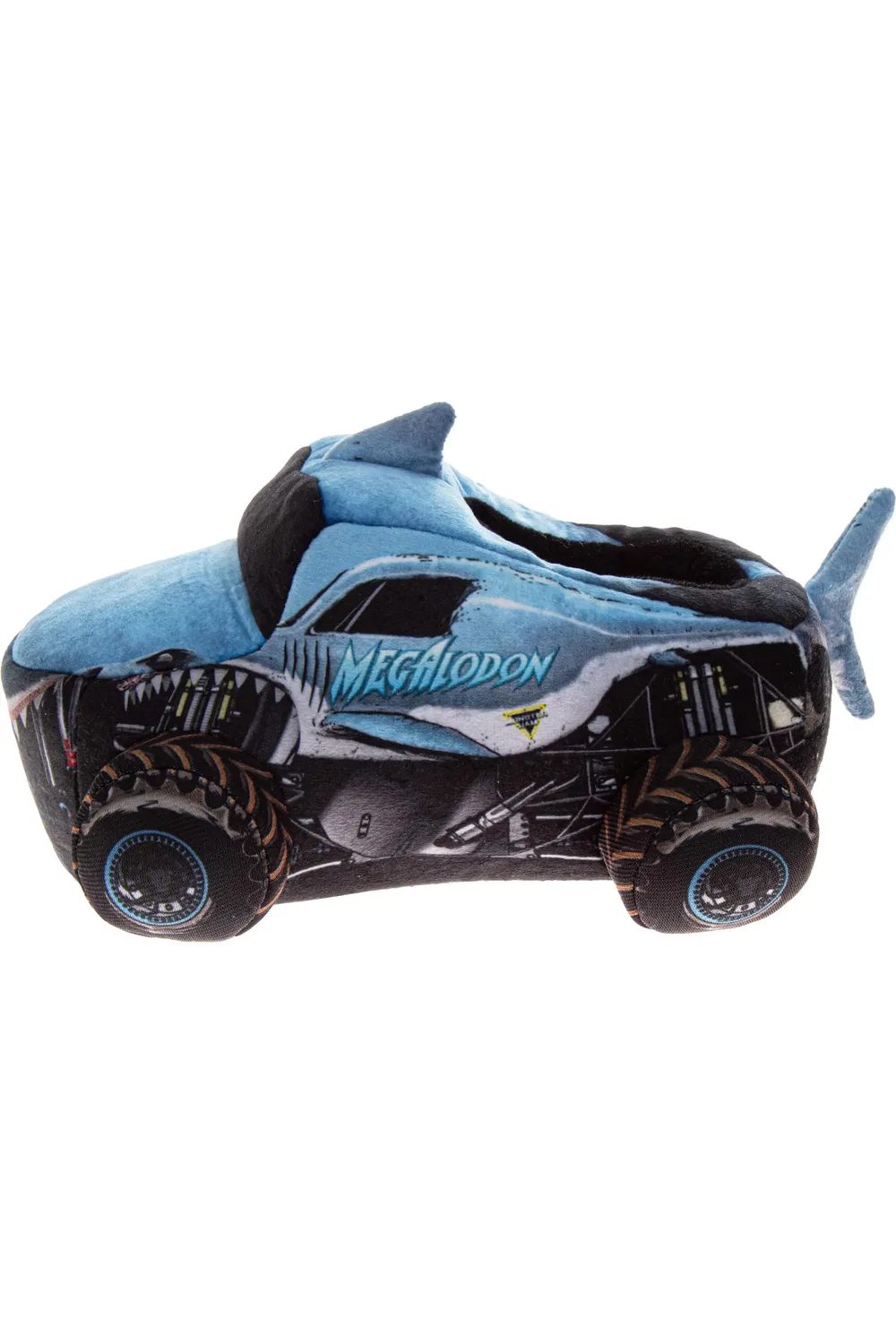 Детские тапочки слипперы 3D Megalodon Monster Jam, синий черный — фото 4