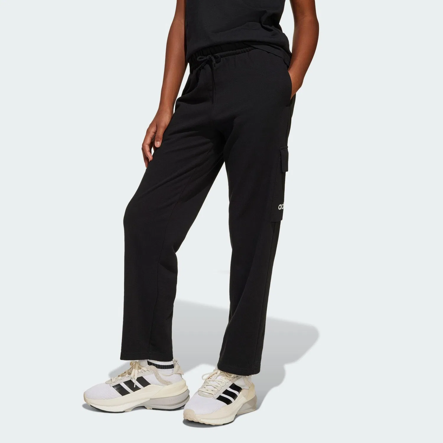 Детские карго-брюки свободного кроя Essentials Adidas, Schwarz Weiss