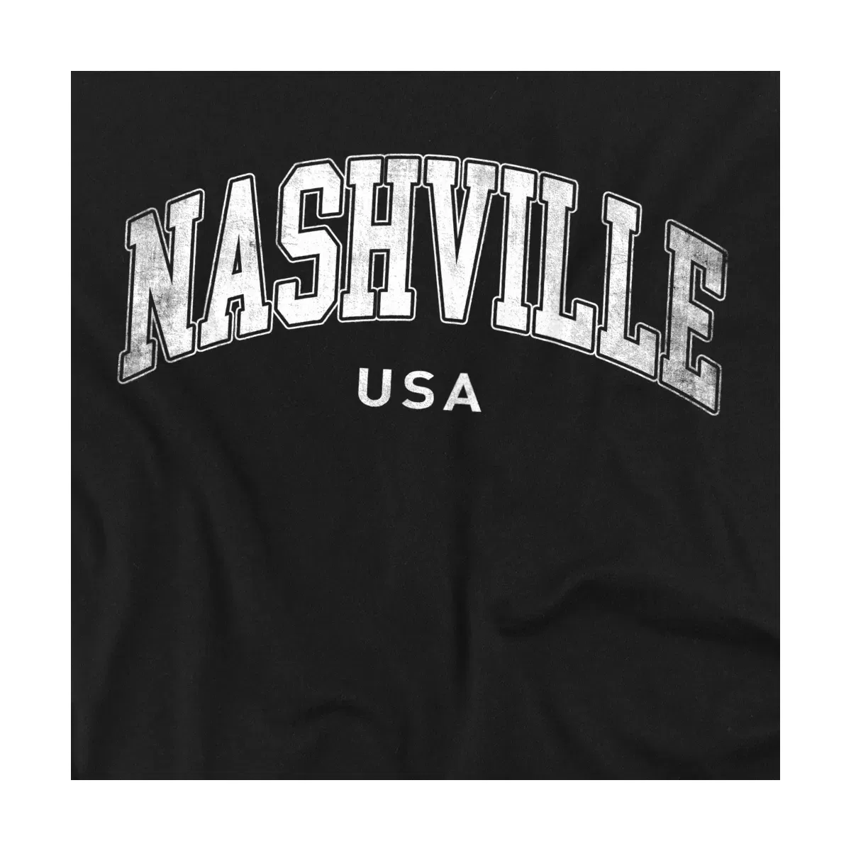 Детский боди-комбинезон с принтом Nashville City Arched LOGOVISION, Black — фото 2