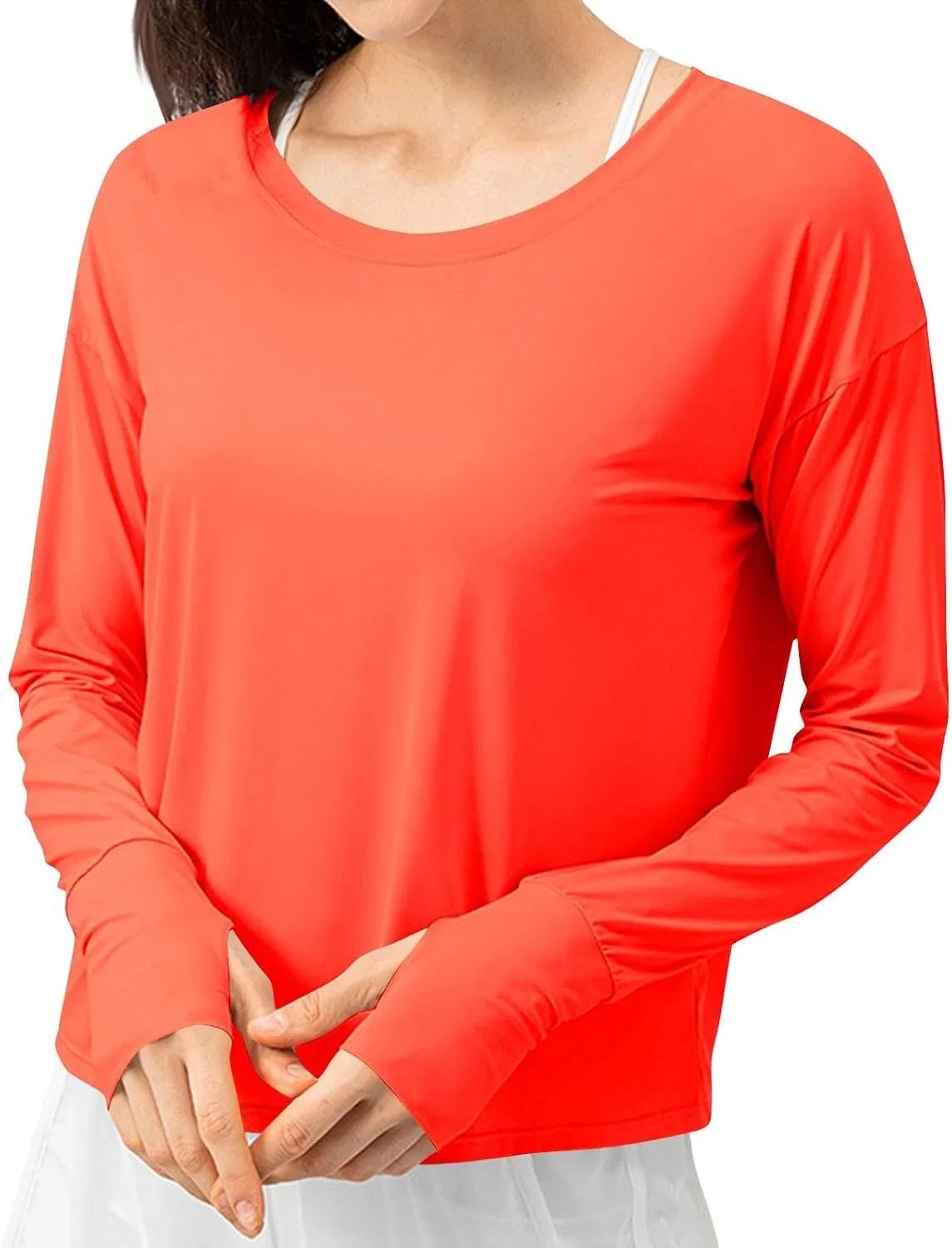 Женская рашгард с защитой UPF 50+ Quick Dry, Orange