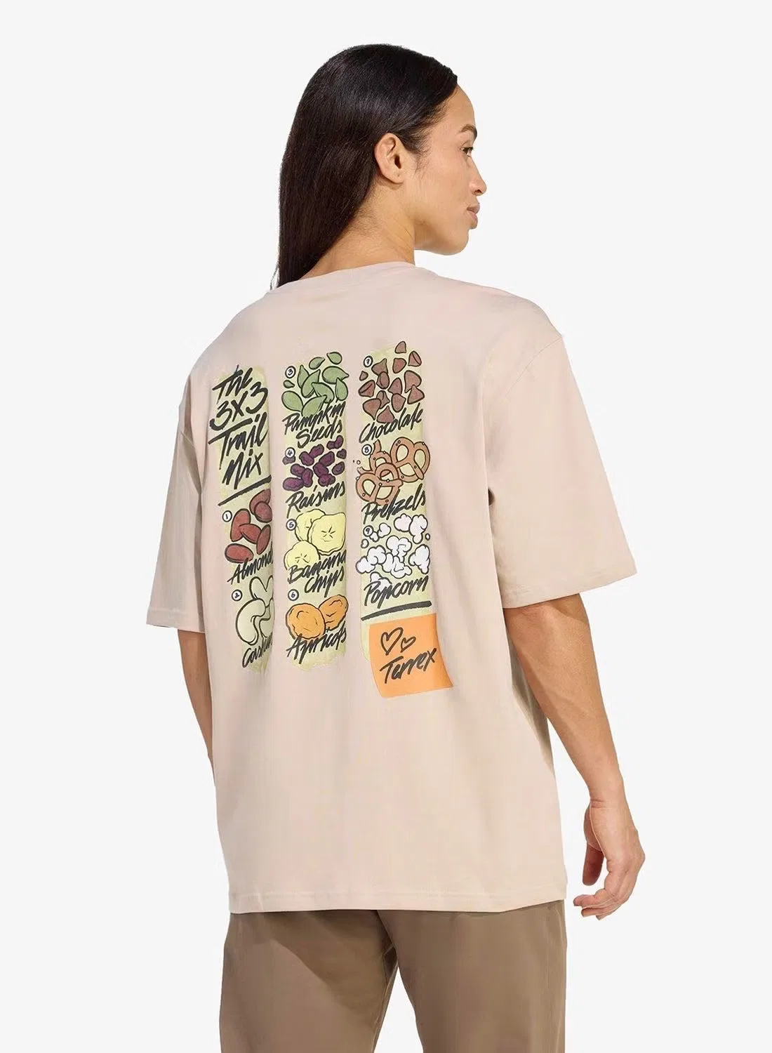 Футболка с принтом Terrex Trail Mix Graphic Adidas, коричневый — фото 2
