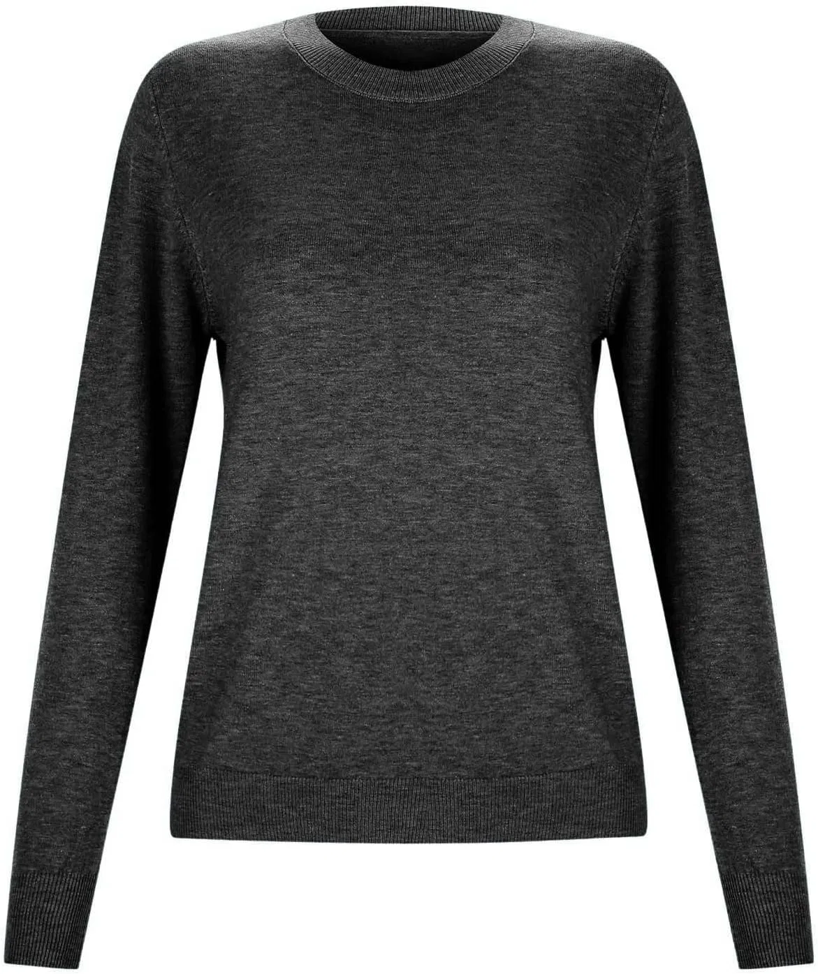 Женский свитер свободного кроя с длинным рукавом, Polyester, чёрный — фото 4