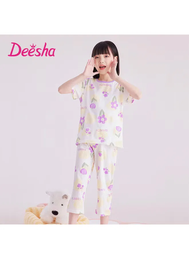 Пижамный комплект тонкий дышащий антибактериальный из хлопка Deesha