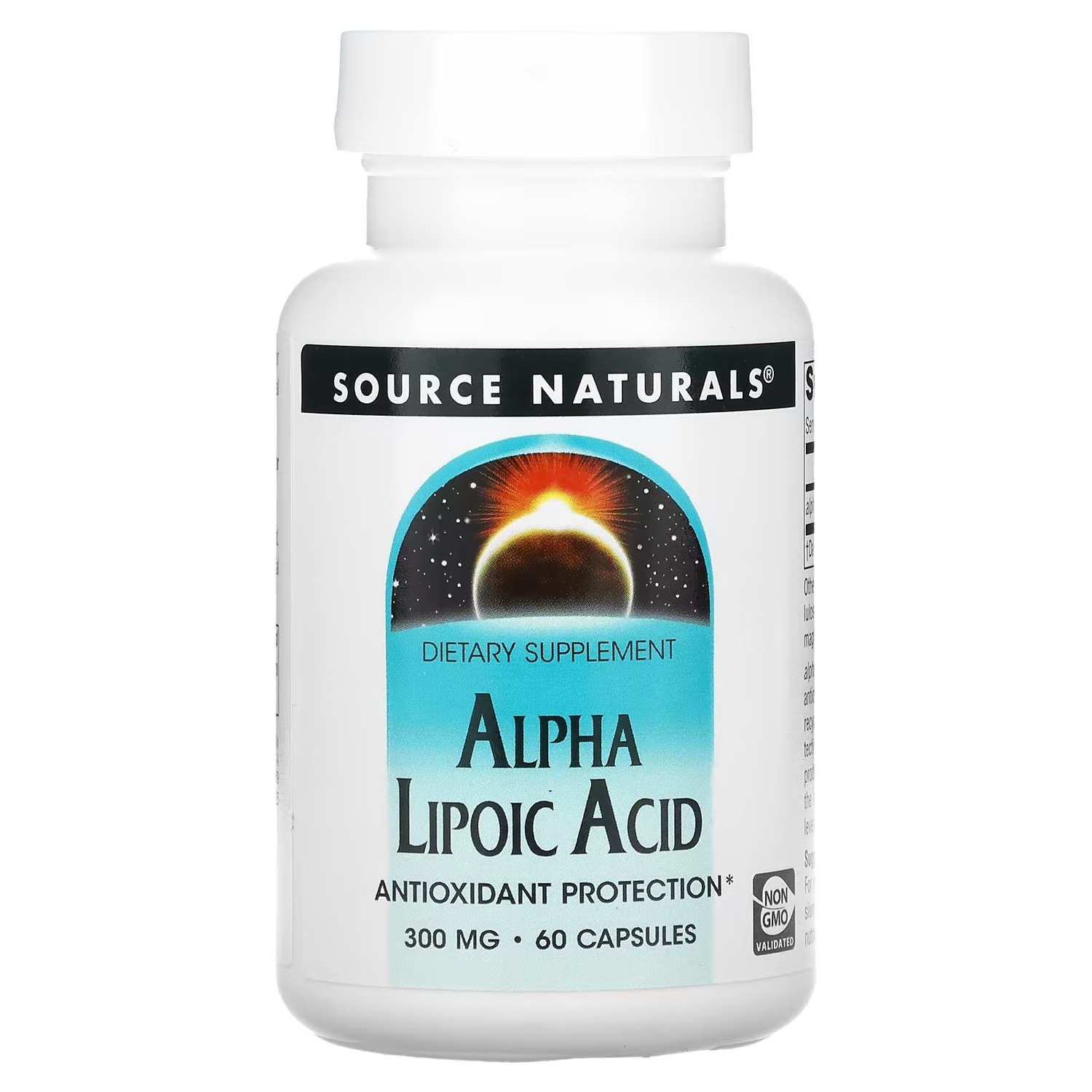 

Source Naturals альфа-липоевая кислота 300 мг, 60 капсул