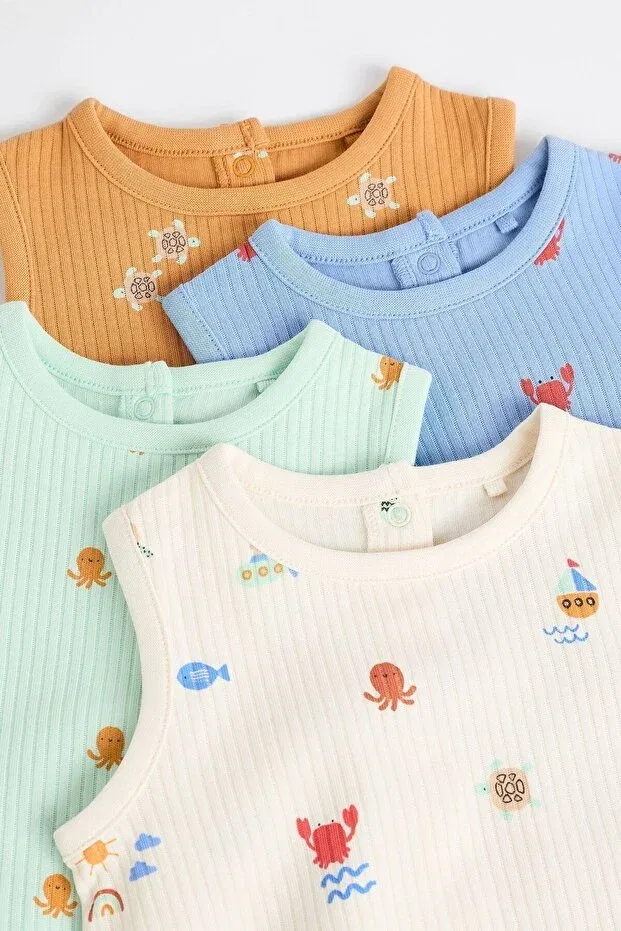 Детский комбинезон для девочек с принтом Next Baby, Nude Color — фото 4