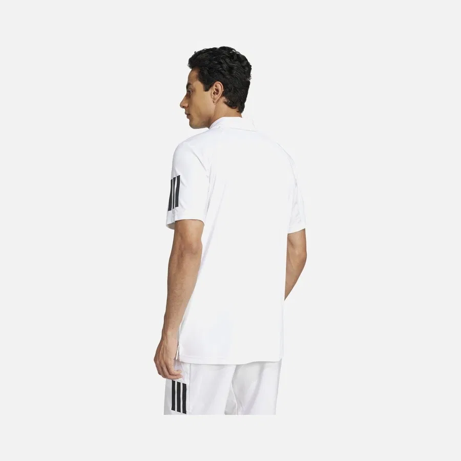 Мужская футболка-поло с воротником и коротким рукавом Climacool Club Tennis 3-Stripes Two Button Polo Collar Freelift Design adidas, Темно-синий — фото 3