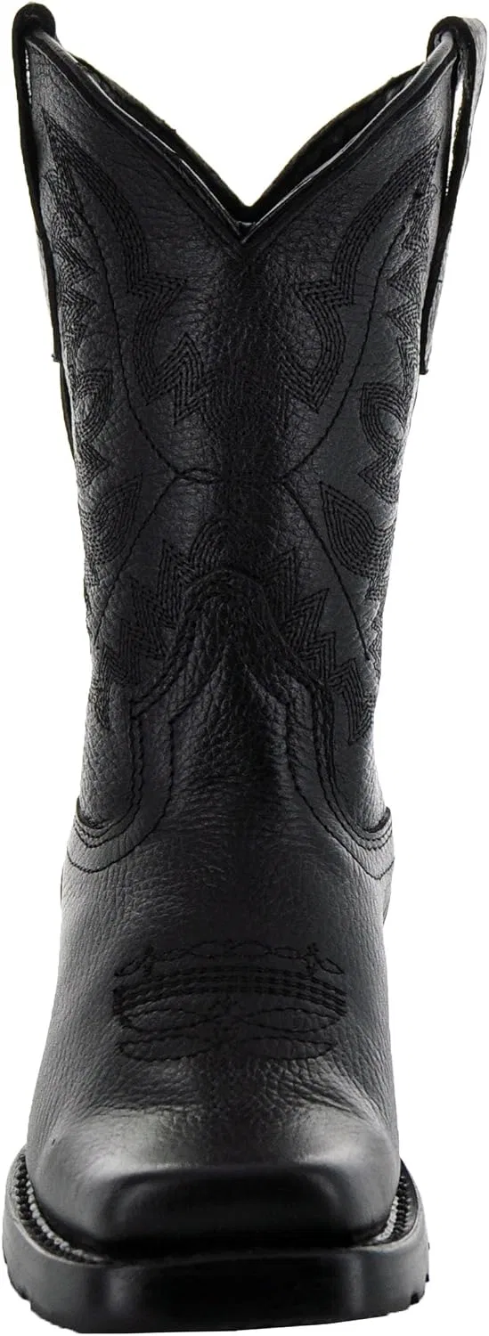 Детские ботинки для мальчиков с широким квадратным носком K3004 Soto Boots, Black — фото 2