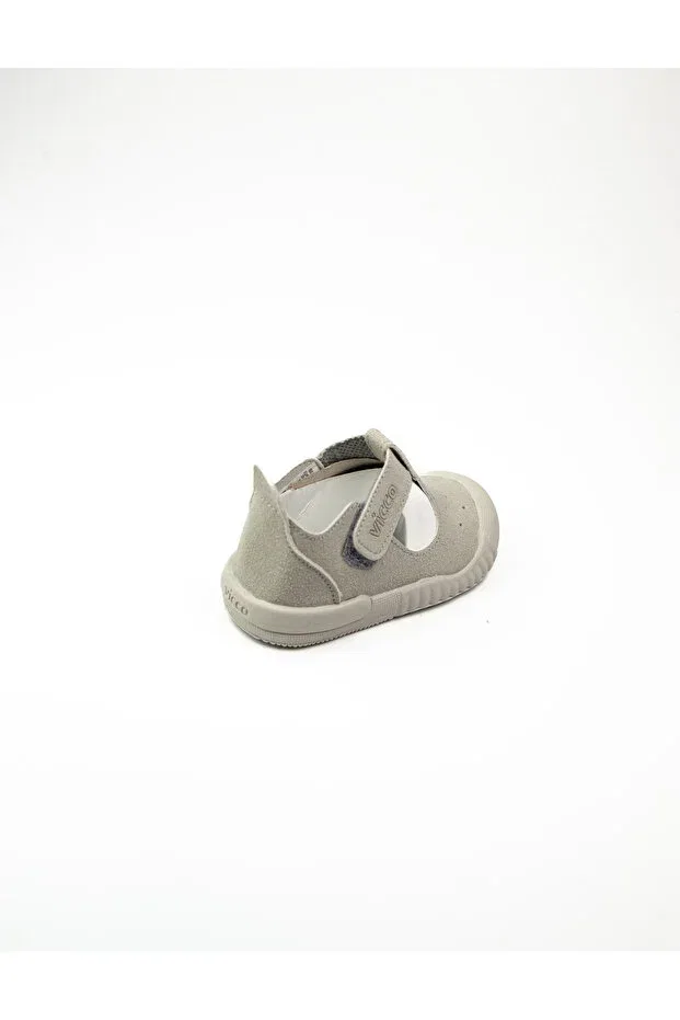 Детская обувь для девочек с принтом First Step Shoes Vicco, Grey — фото 4
