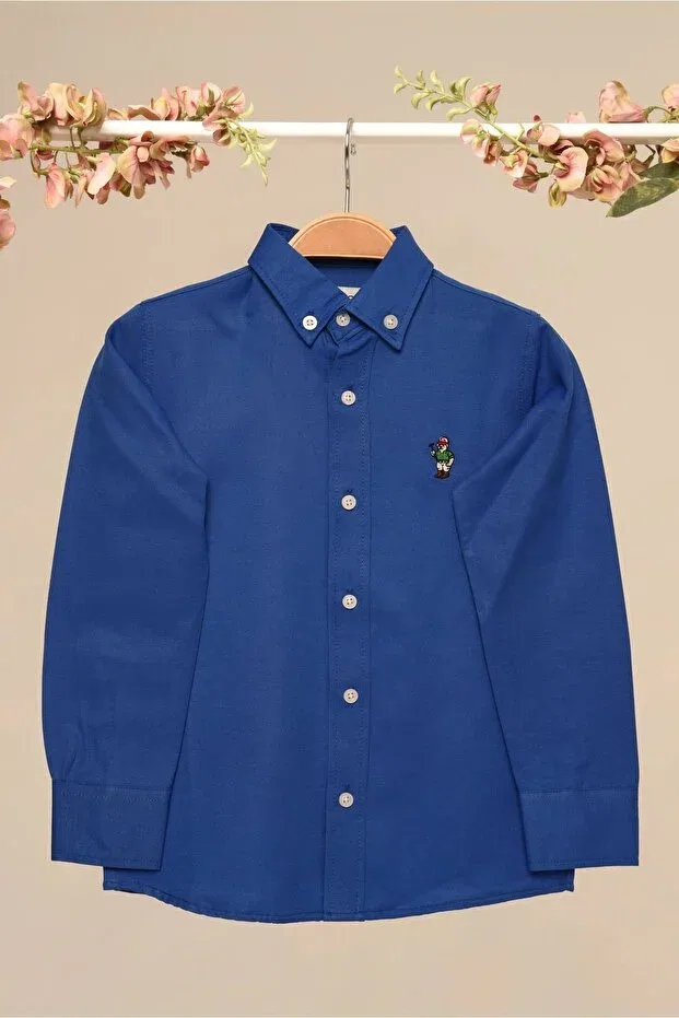 Детская рубашка для мальчиков классическая Oxford Piola Club, Saks