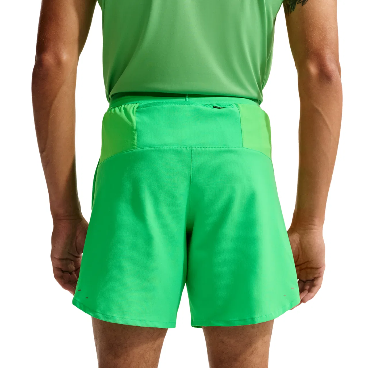Мужские шорты с леггинсами Nike Dri-FIT Stride 2in1, Reflective Silver/Green Spark — фото 2