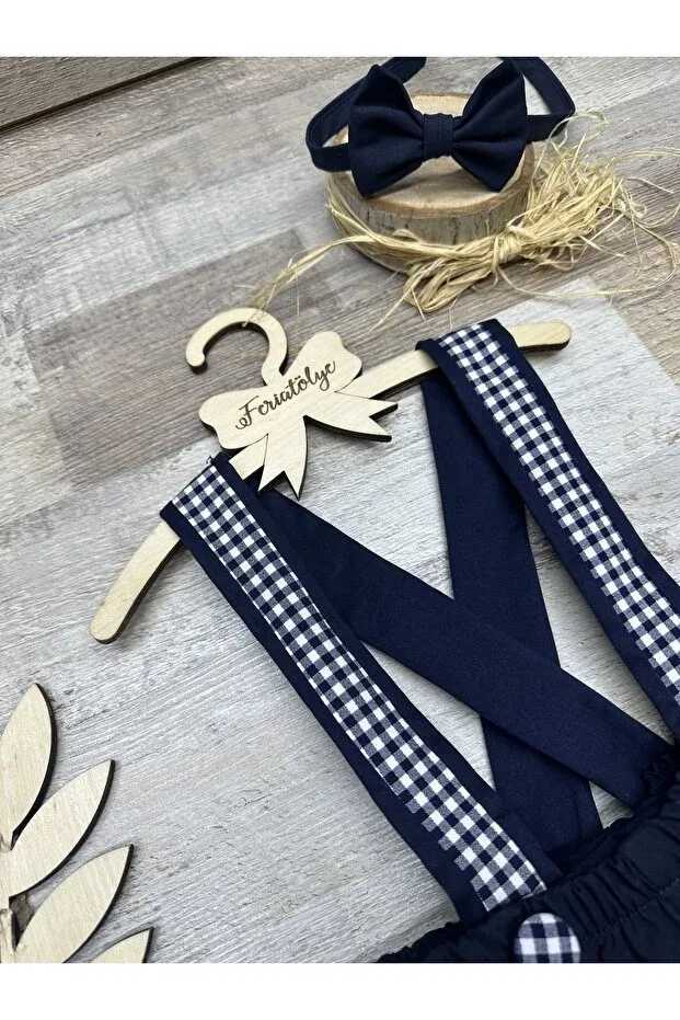 Детский комбинезон для мальчиков с принтом Feriatolye, Navy Blue — фото 2