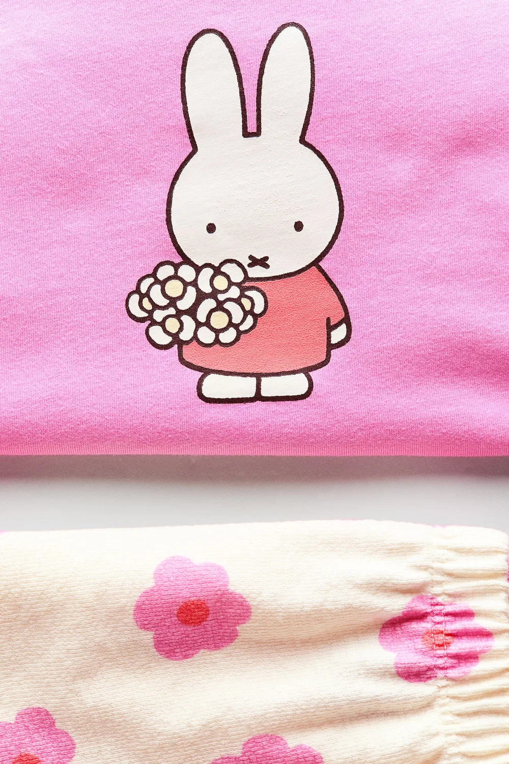 Хлопковый комплект из 2 предметов с принтом H&M, Rosa/Miffy — фото 2