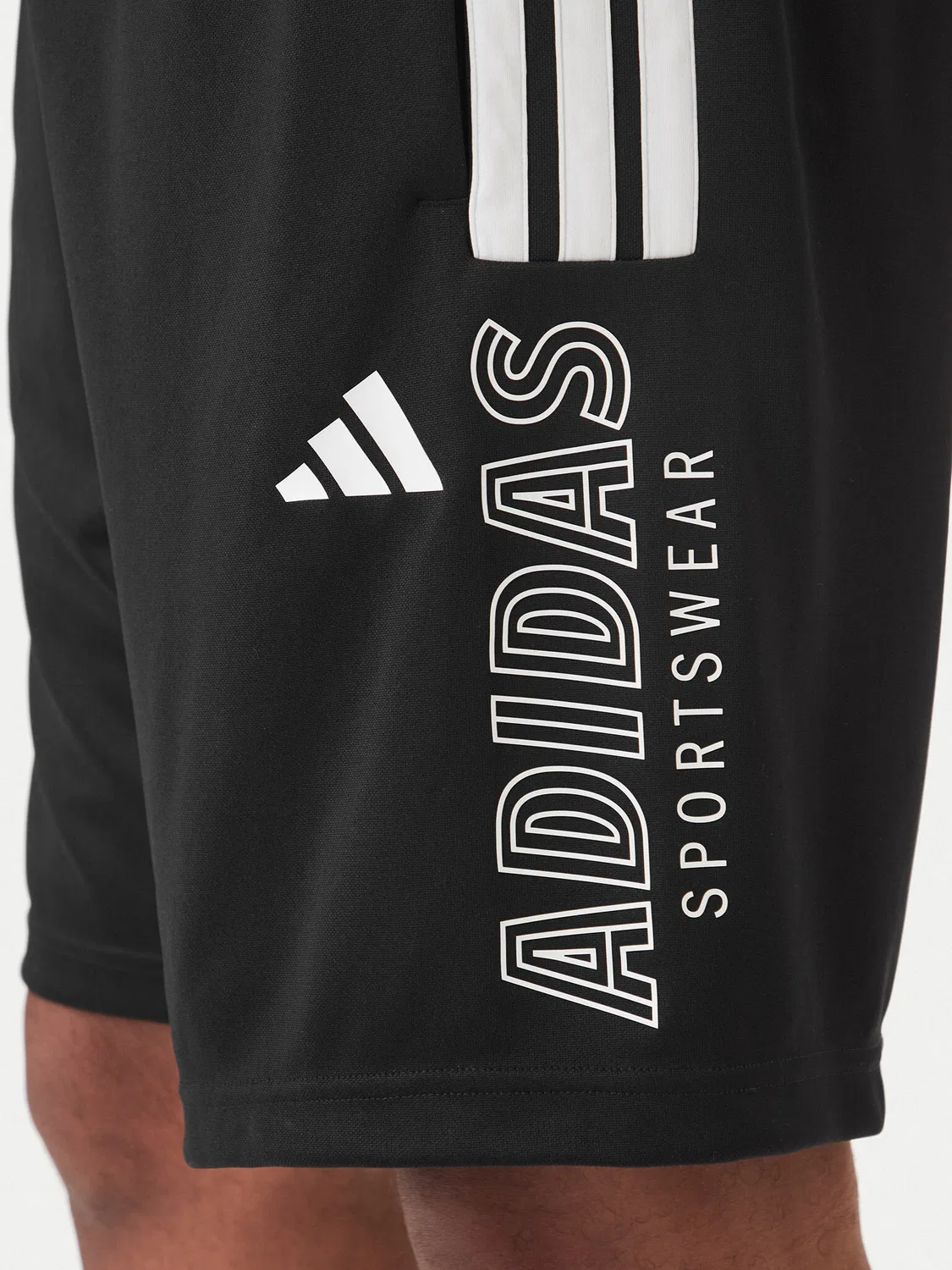 Мужские спортивные шорты стандартного кроя Tiro Wordmark Adidas, черный — фото 4