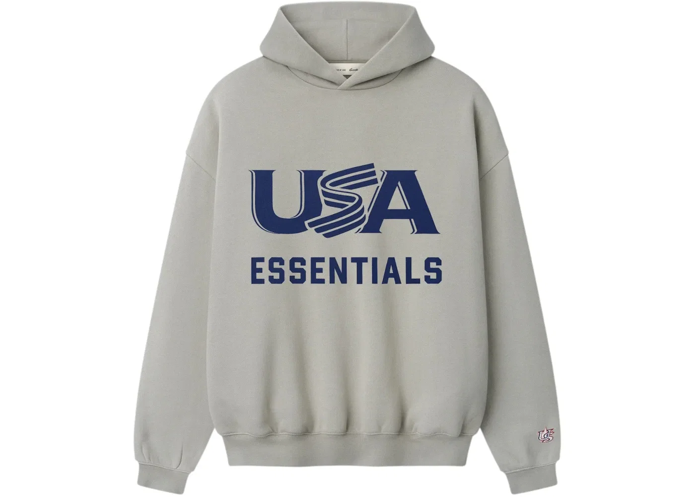 Мужская худи с принтом Fear of God Essentials USA Baseball Sport Hoodie Seal, Seal