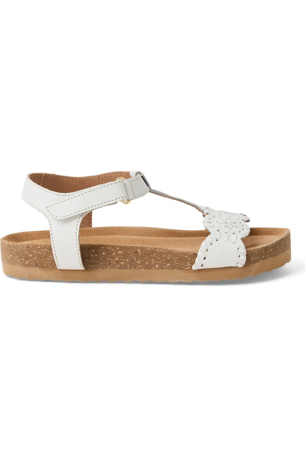 Сандалии детские с регулируемым ремешком Lauren Ankle Strap Platform Jack Rogers, белый — фото 3