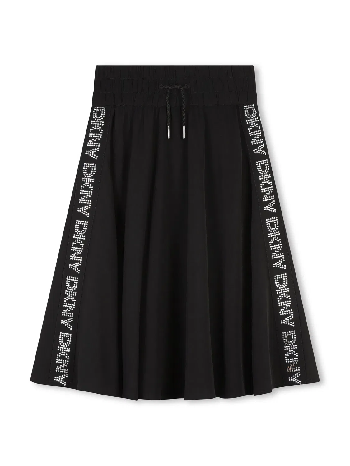 Юбка-миди с логотип-лентой DKNY, черный