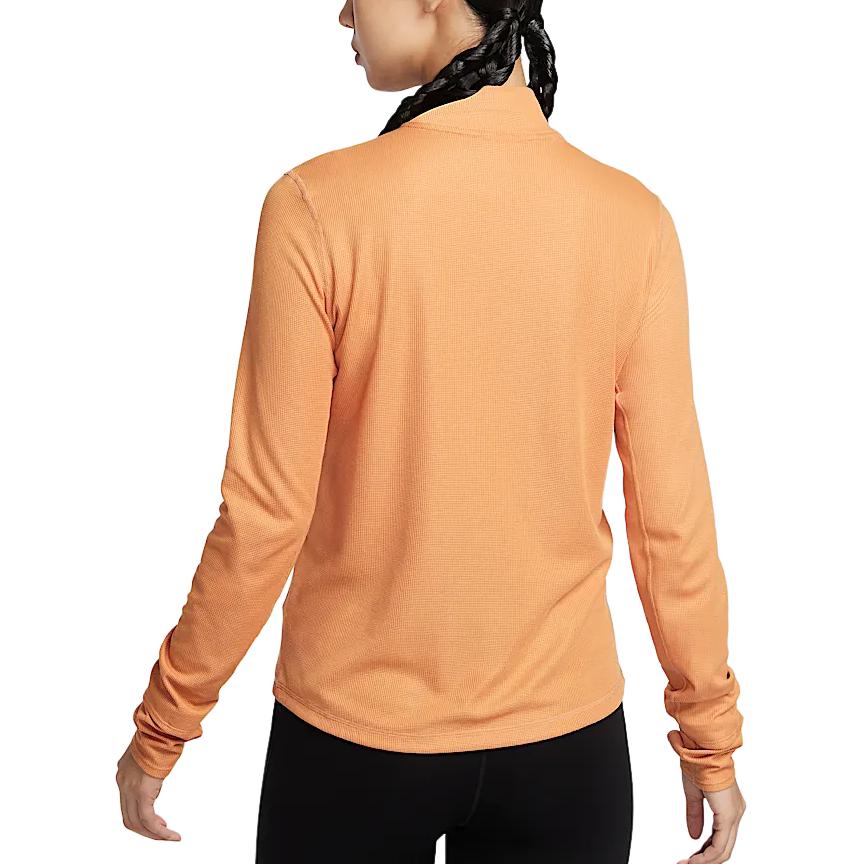 Nike Футболка для бега dri fit женская moon copper/phantom gray white/silver/mountain white — фото 4