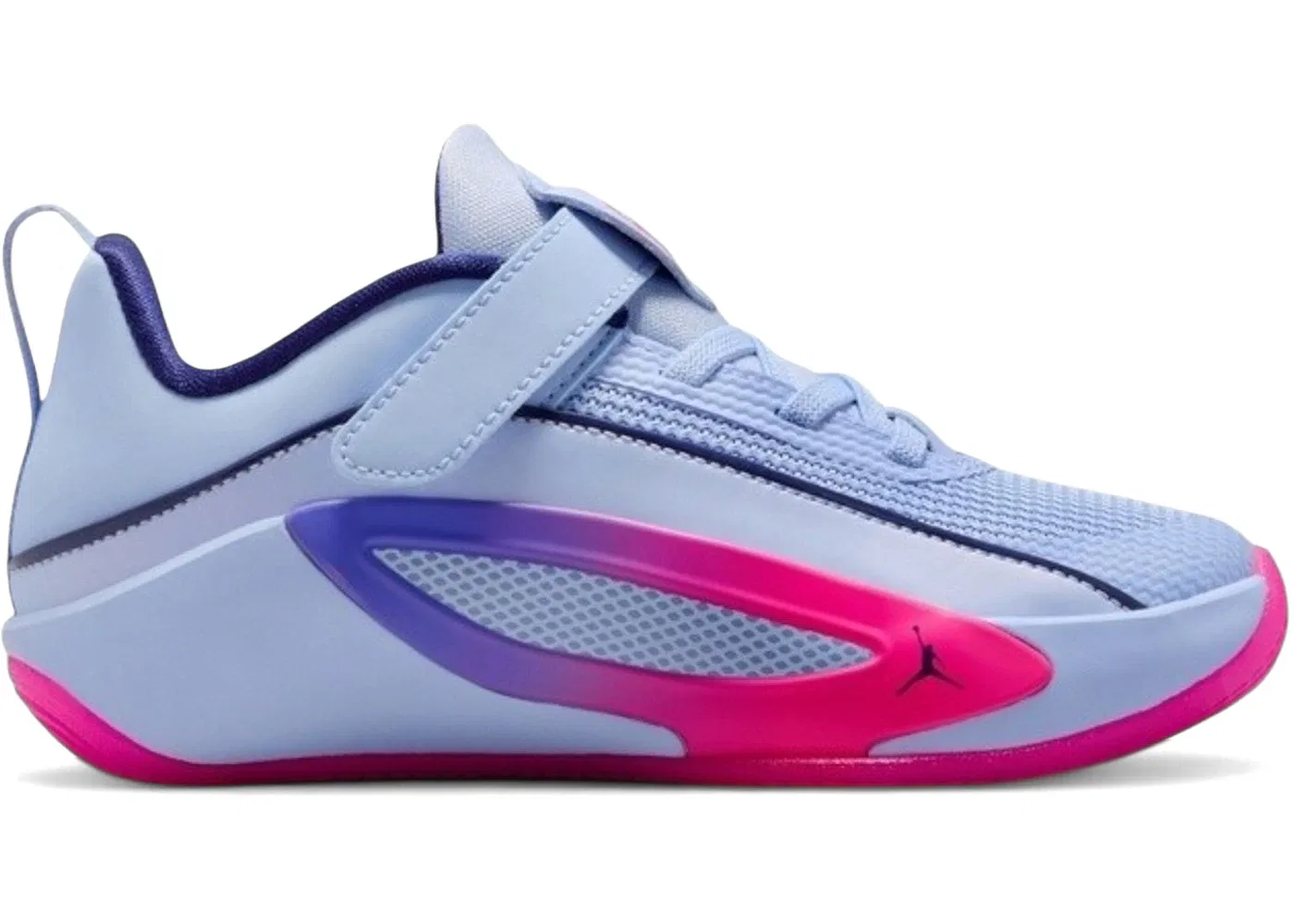 Детские кроссовки для баскетбола с высокой производительностью Jordan Luka 5 Jordan, Light Marine/Blue Void/Sapphire/Hyper Pink