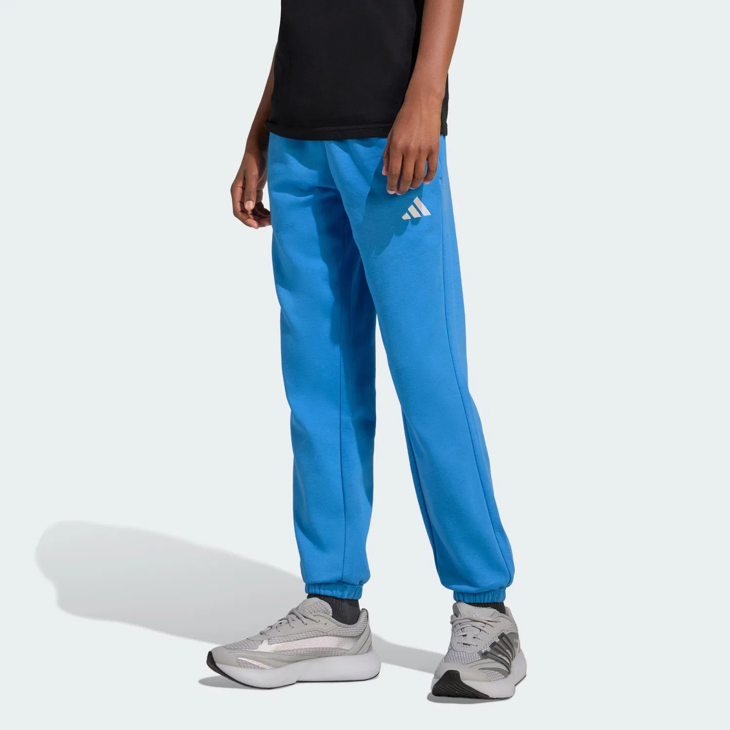 Детские штаны с утепленной подкладкой Essentials Kids Adidas, Цвет Blau Weiss Pazifikblau — фото 2
