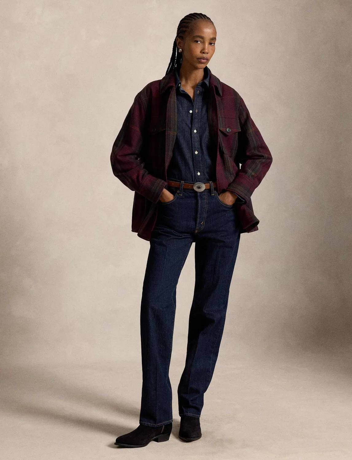 Джинсовая рубашка с длинным рукавом Polo Ralph Lauren, темно-синий — фото 2